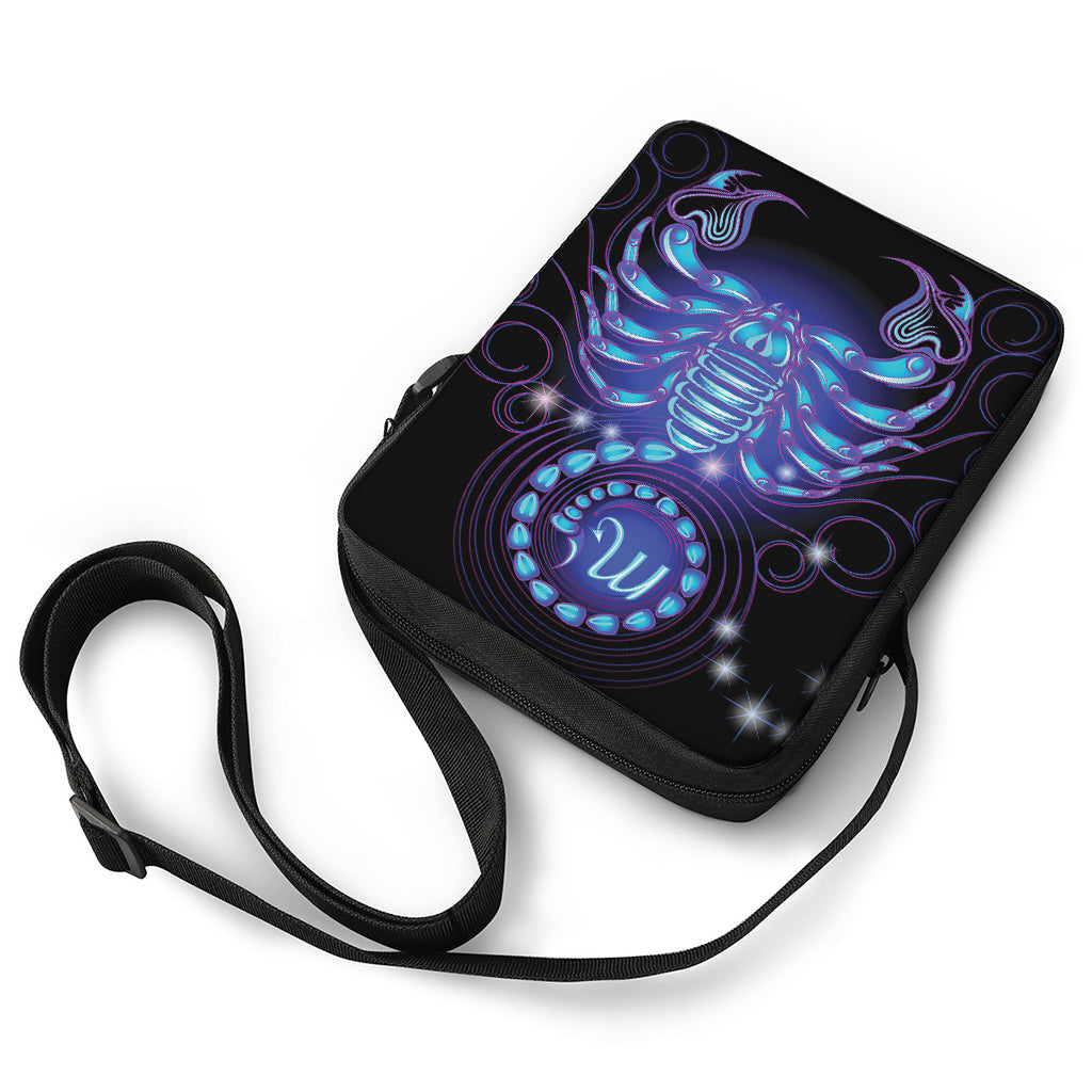 Dark Scorpio Zodiac Sign Print Rectangular Crossbody Bag