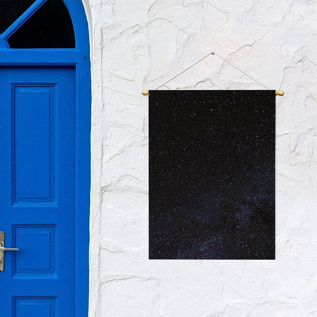 Dark Space Print Garden Flag