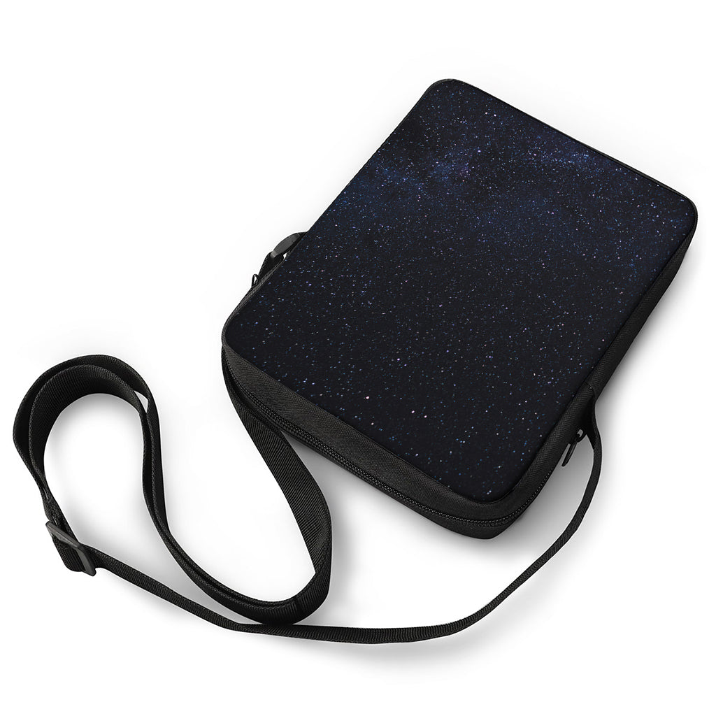 Dark Space Print Rectangular Crossbody Bag