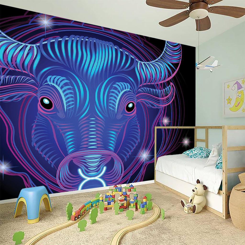 Dark Taurus Zodiac Sign Print Wall Sticker