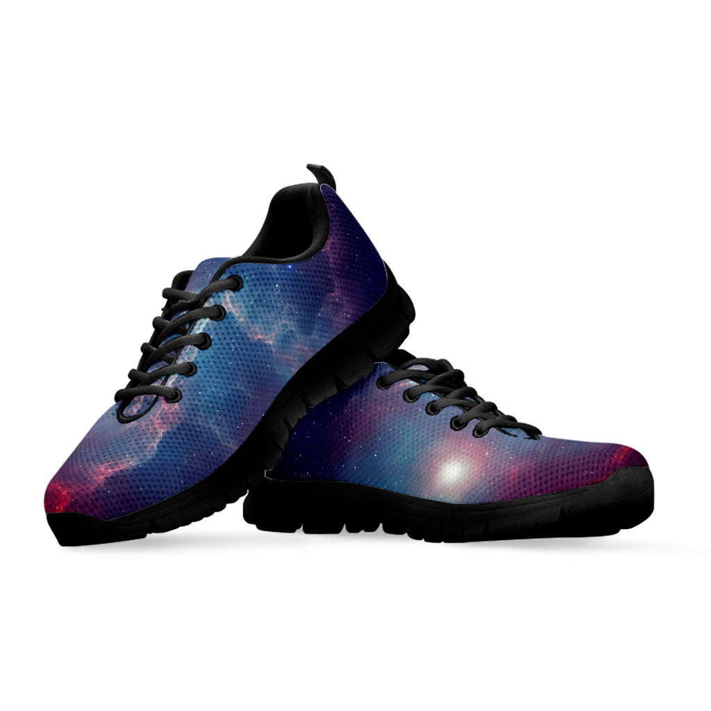 Dark Universe Galaxy Deep Space Print Black Running Shoes