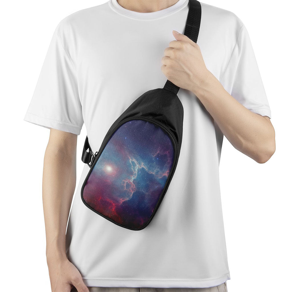 Dark Universe Galaxy Deep Space Print Chest Bag