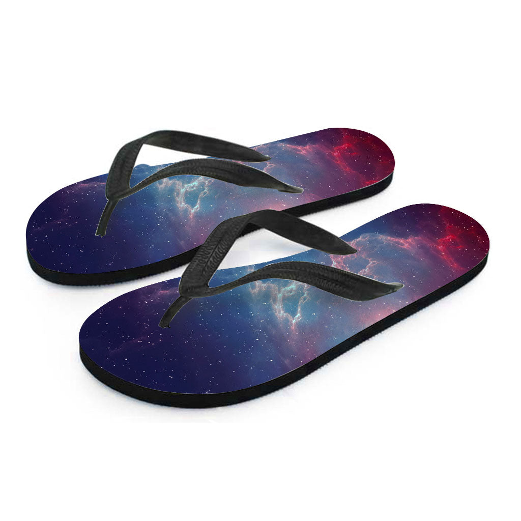 Dark Universe Galaxy Deep Space Print Flip Flops