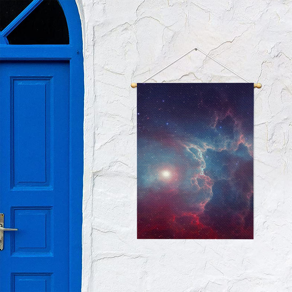 Dark Universe Galaxy Deep Space Print Garden Flag