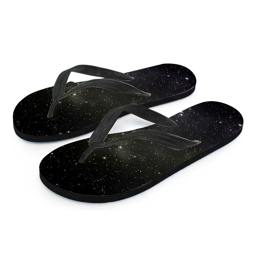Dark Universe Galaxy Outer Space Print Flip Flops