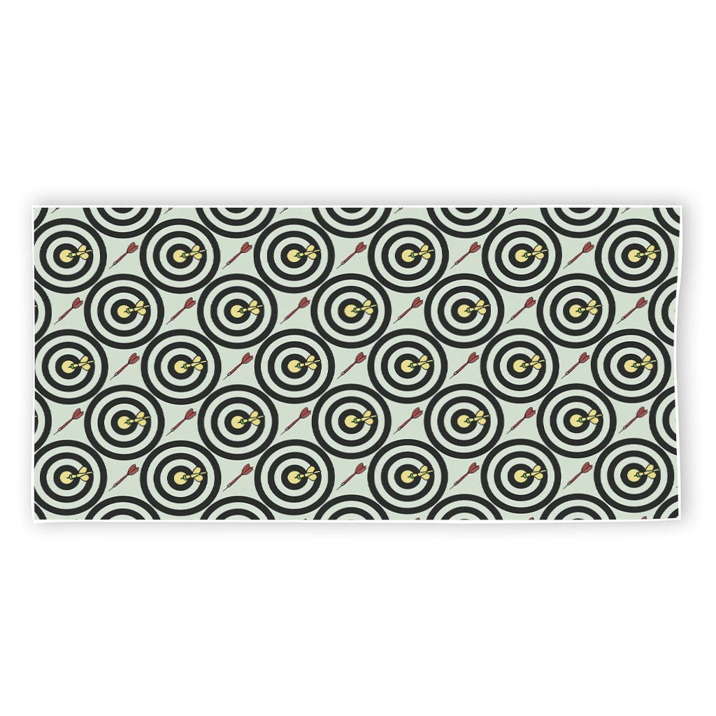 Dartboard Cartoon Pattern Print Beach Towel