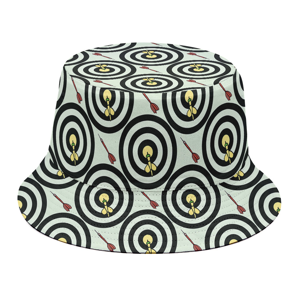 Dartboard Cartoon Pattern Print Bucket Hat