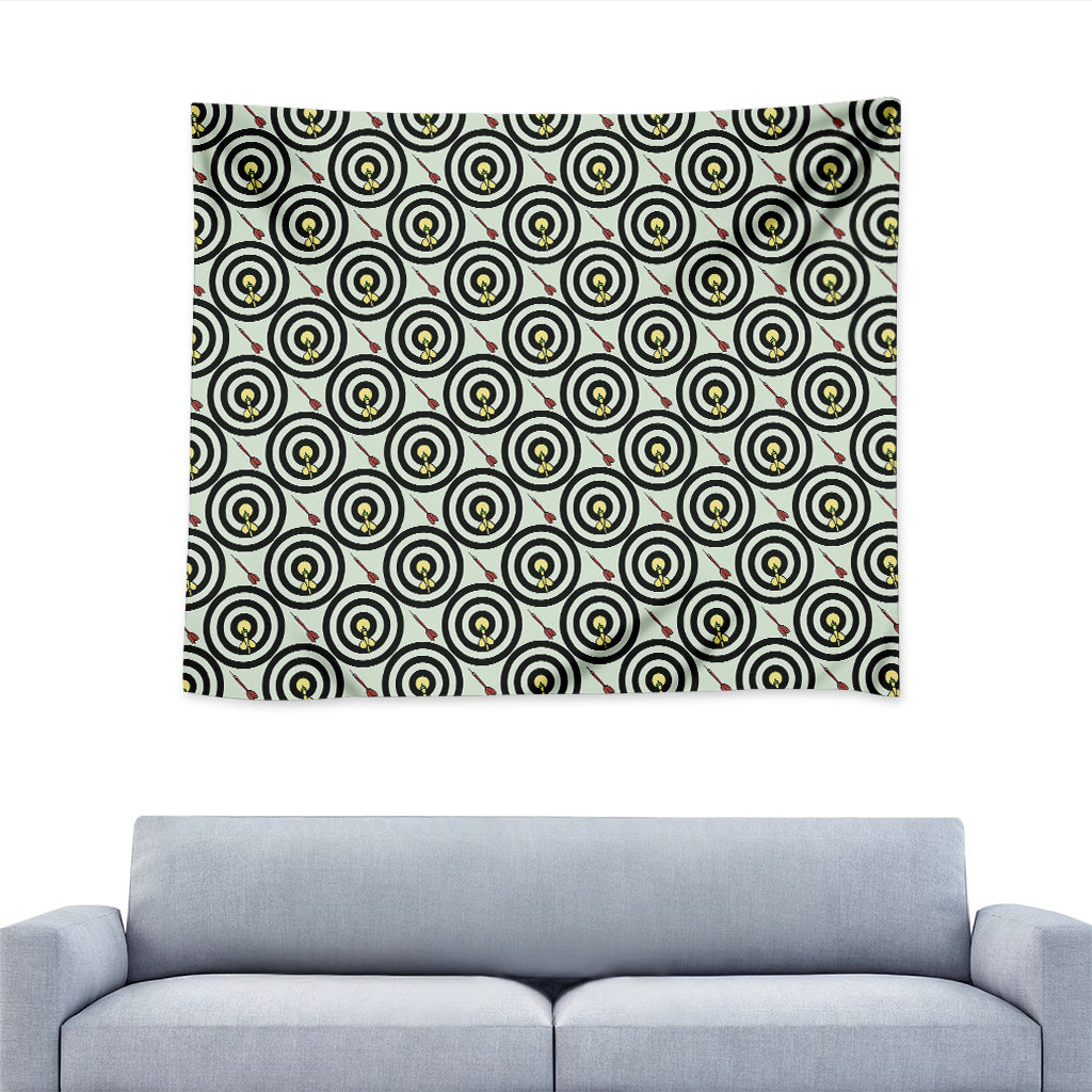 Dartboard Cartoon Pattern Print Tapestry
