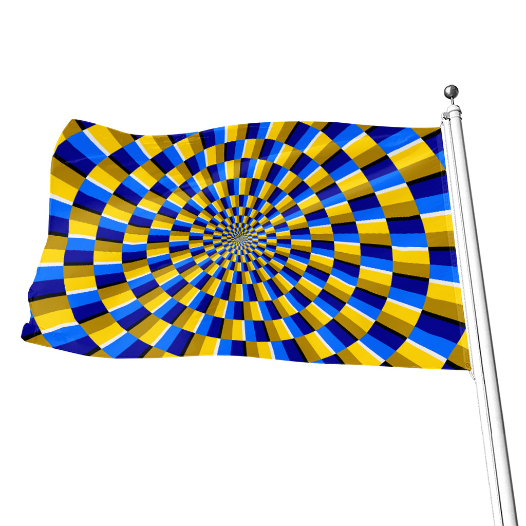 Dartboard Moving Optical Illusion Flag