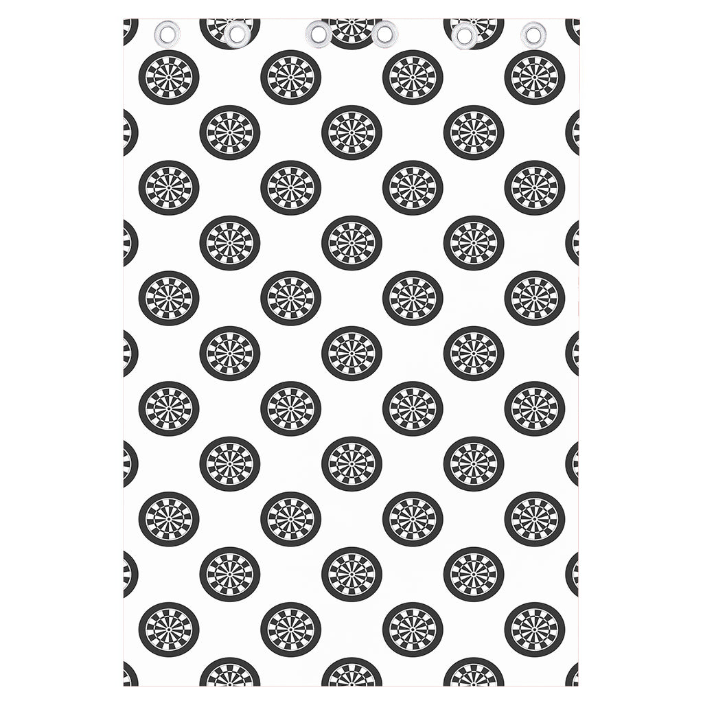 Dartboard Pattern Print Curtain