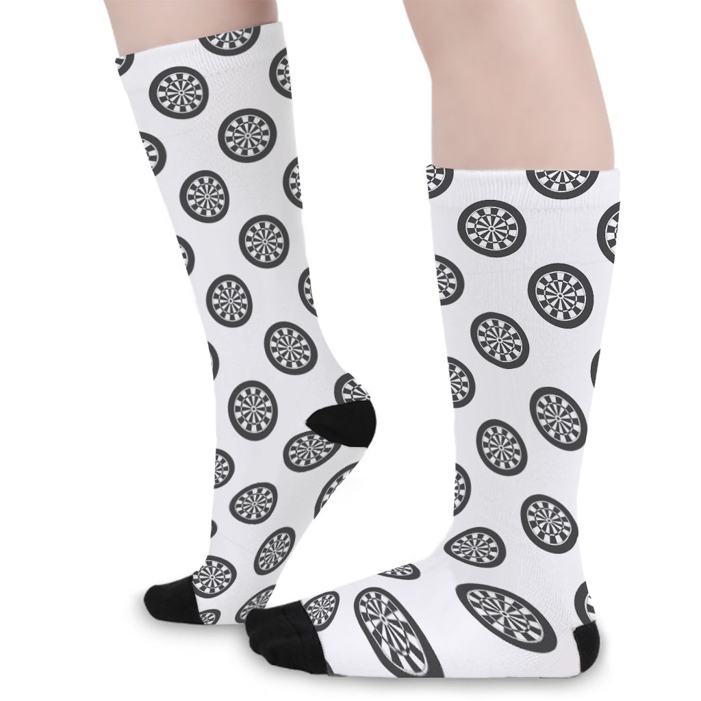 Dartboard Pattern Print Long Socks