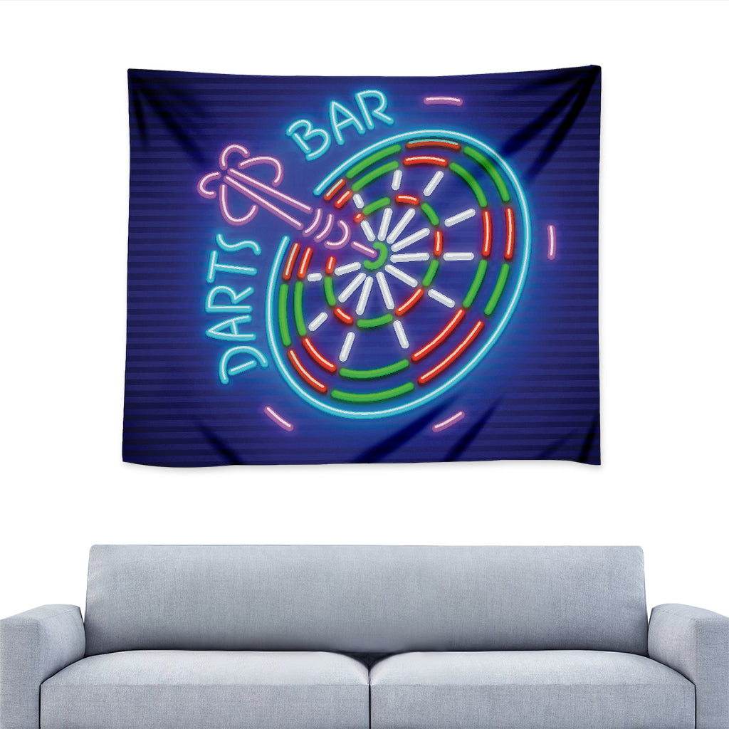 Darts Bar Sign Print Tapestry