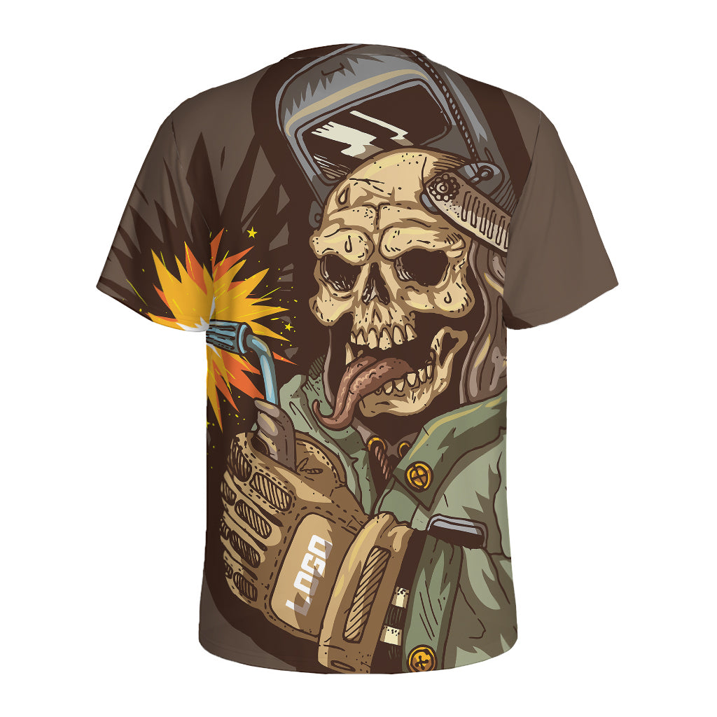 Dead Welder Print Men's Sports T-Shirt