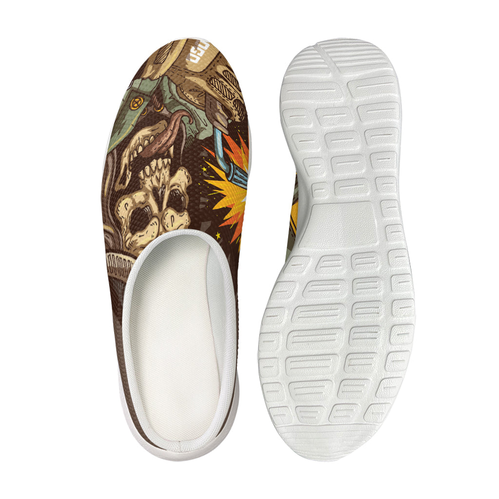 Dead Welder Print Mesh Casual Shoes