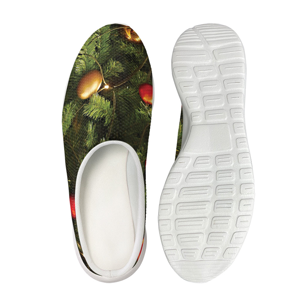 Decorated Christmas Tree Print Mesh Casual Shoes