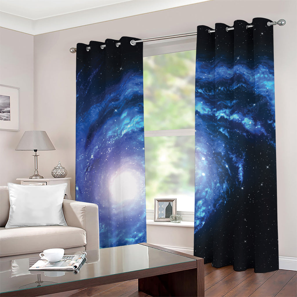 Deep Space Milky Way Print Grommet Curtains