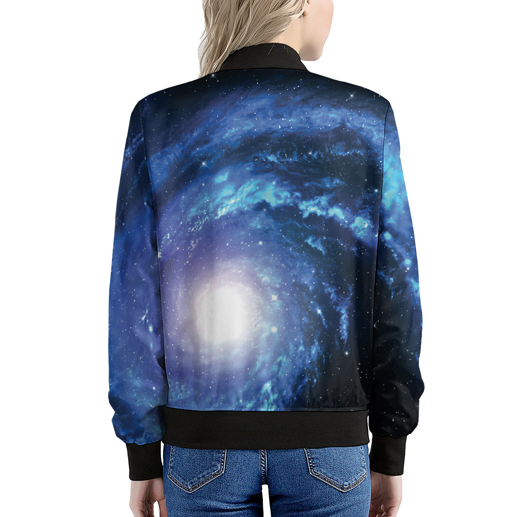 Deep Space Milky Way Print Women's Bomber Jacket