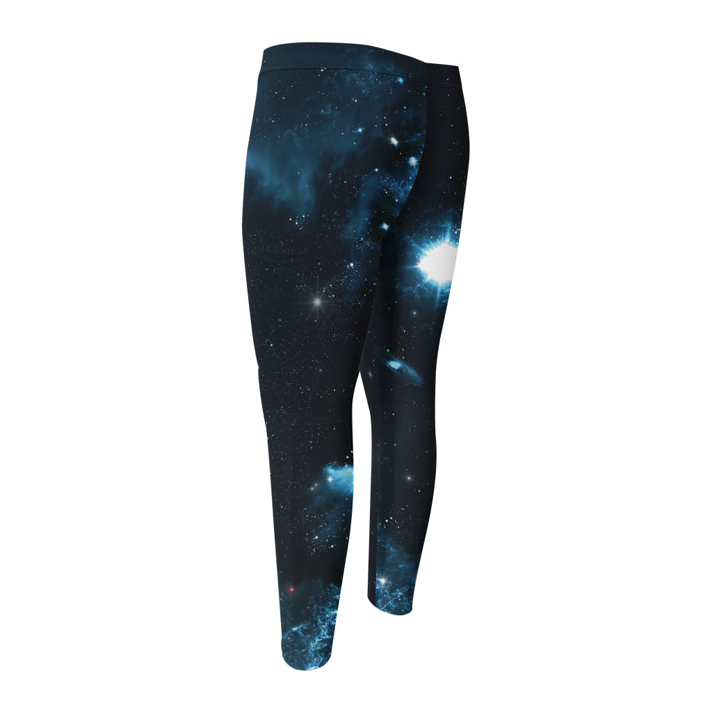 Deep Space Print Men's Compression Pants