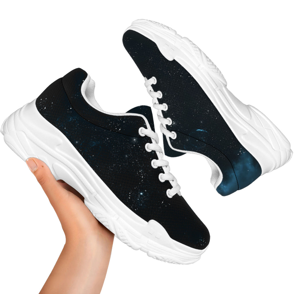 Deep Space Print White Chunky Shoes