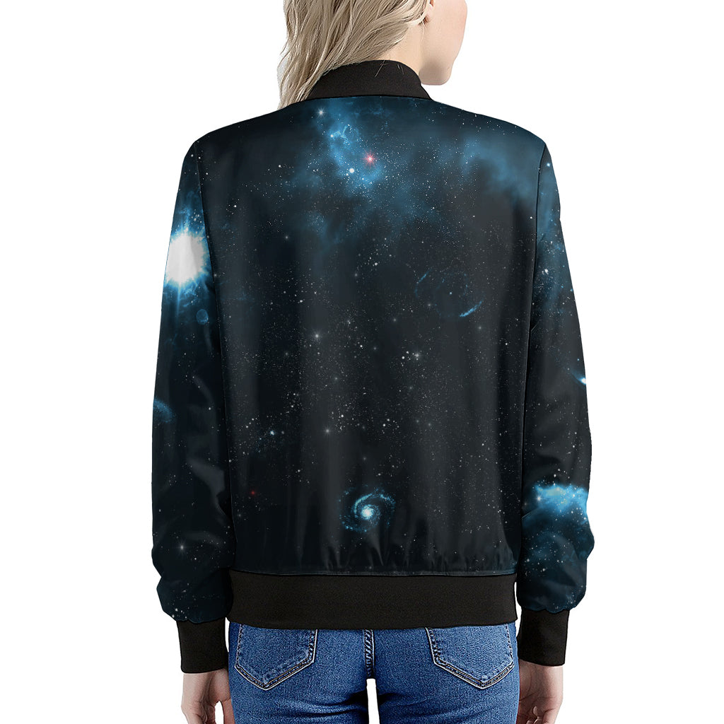 Deep Space Print Women's Bomber Jacket