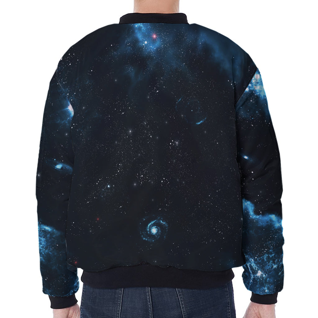 Deep Space Print Zip Sleeve Bomber Jacket