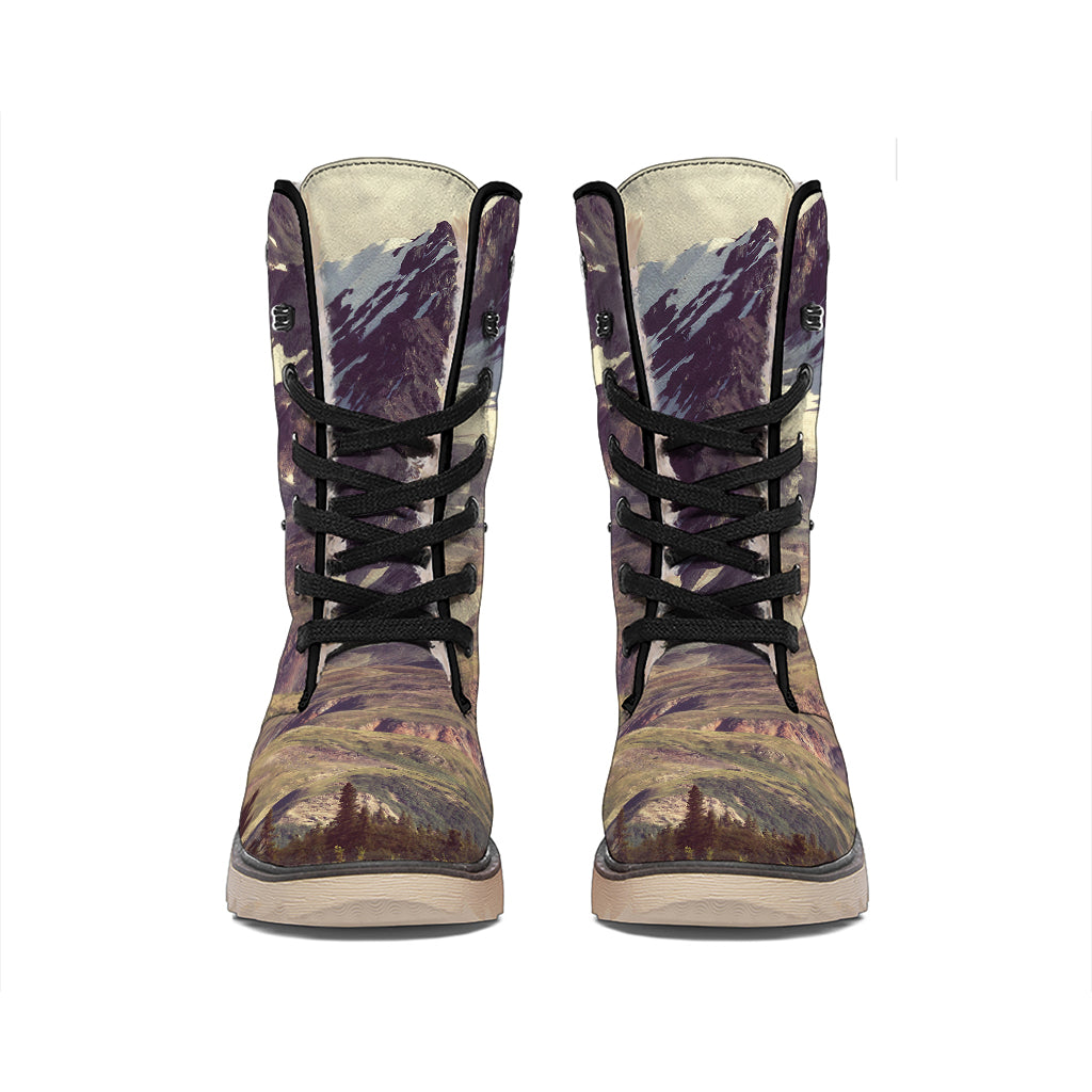 Denali Mountain Print Winter Boots