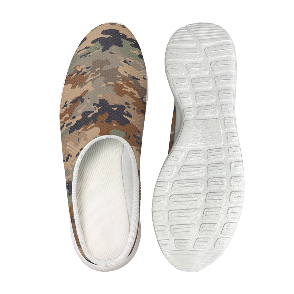 Desert Camouflage Print Mesh Casual Shoes