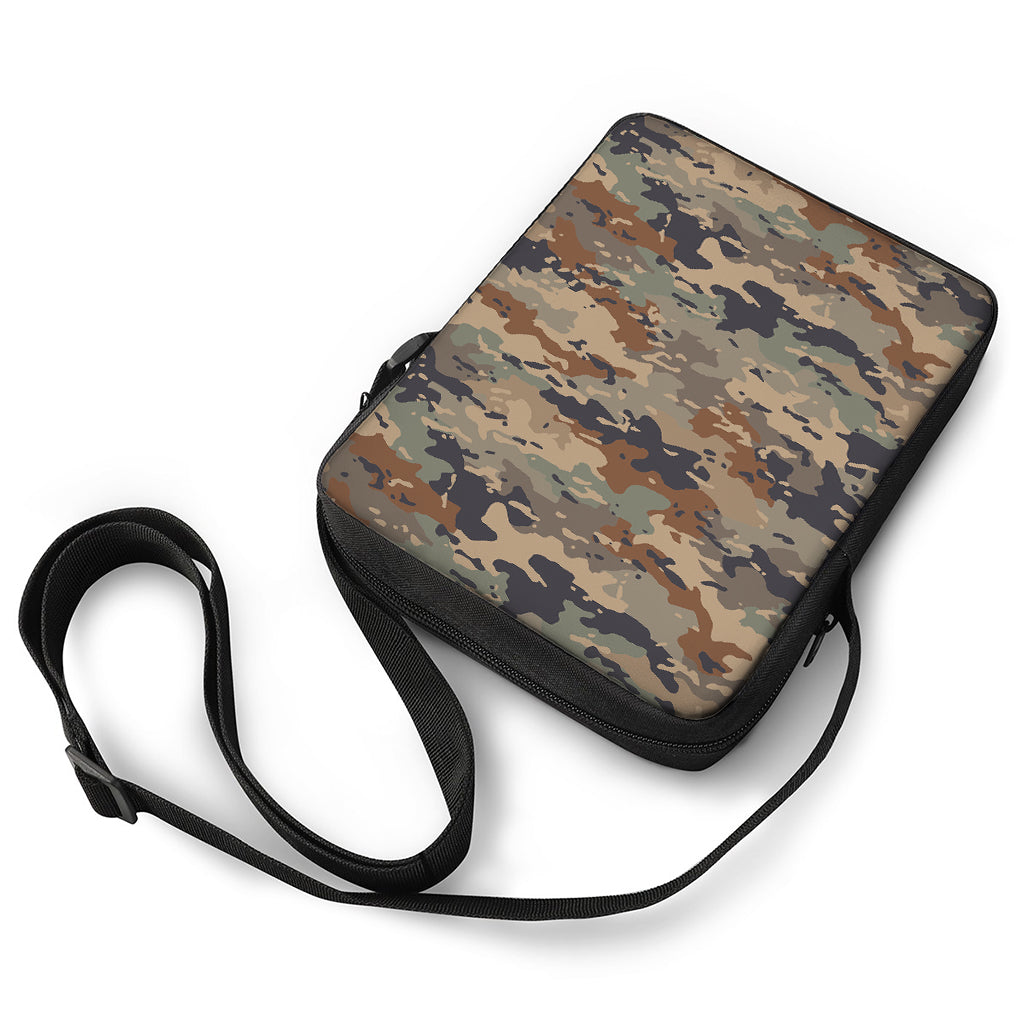 Desert Camouflage Print Rectangular Crossbody Bag