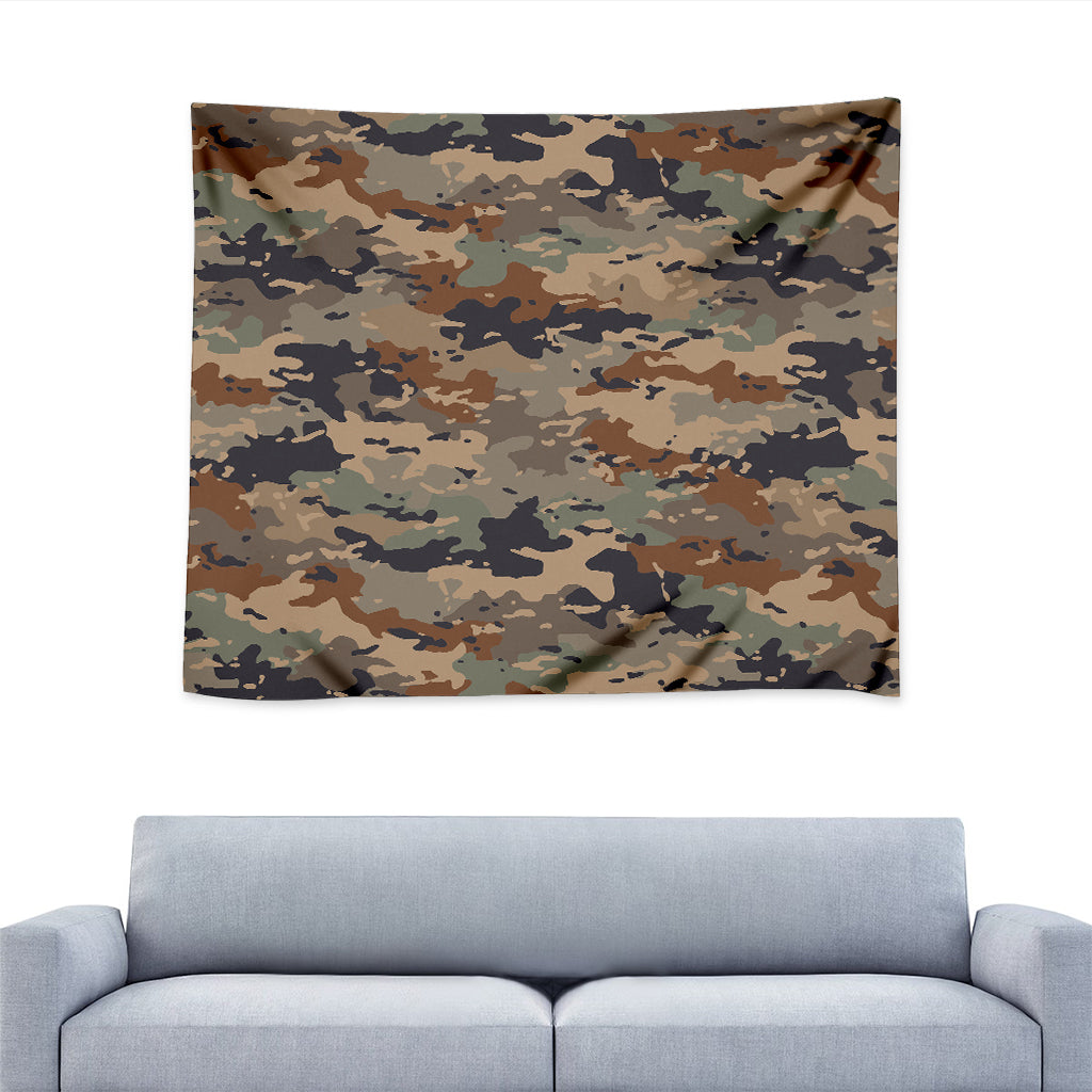 Desert Camouflage Print Tapestry
