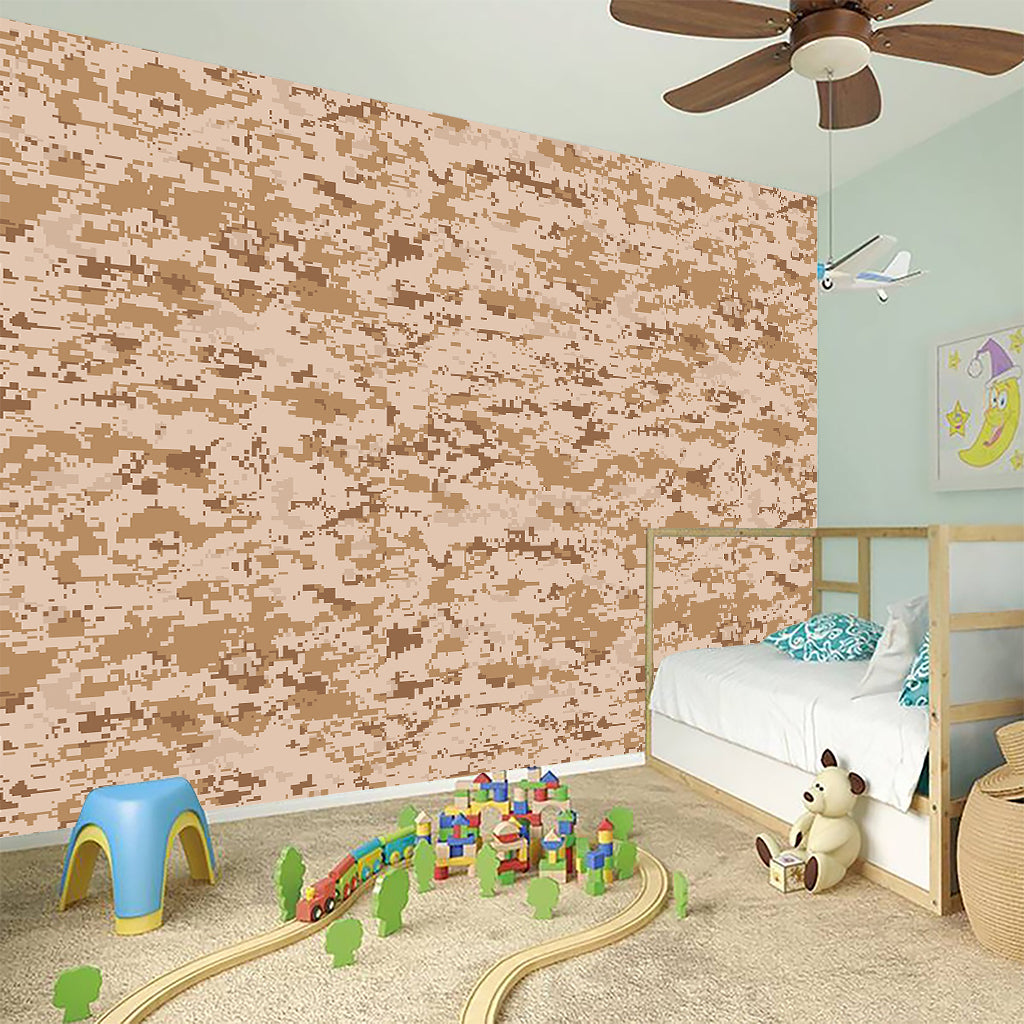 Desert Digital Camo Pattern Print Wall Sticker