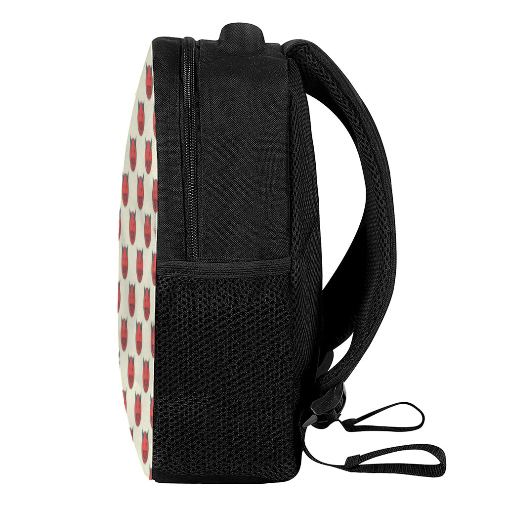 Devil Emoji Pattern Print Casual Backpack