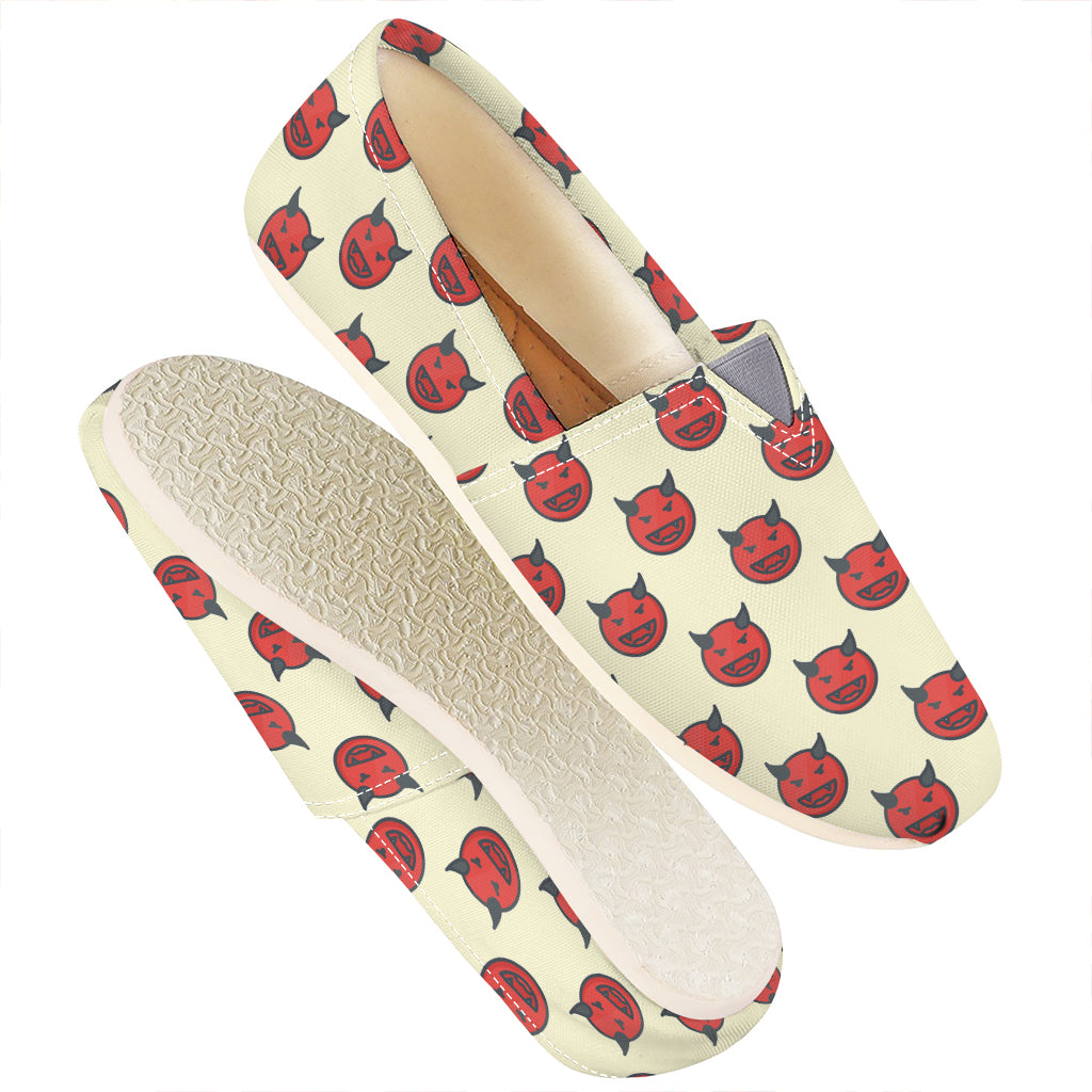 Devil Emoji Pattern Print Casual Shoes