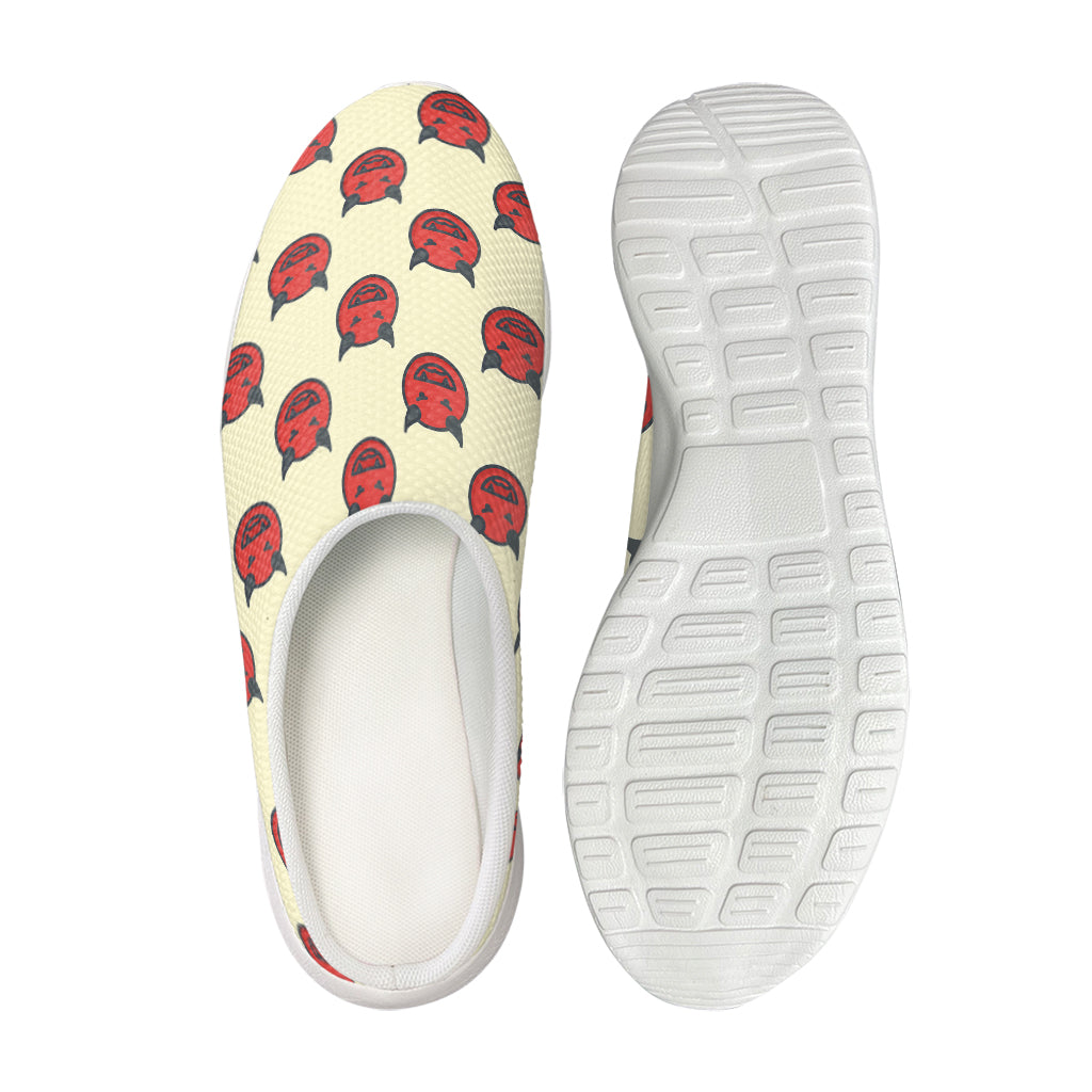 Devil Emoji Pattern Print Mesh Casual Shoes