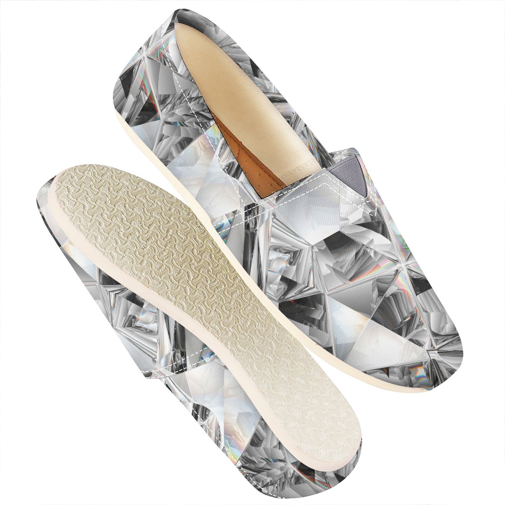 Diamond Artwork Print Casual Shoes