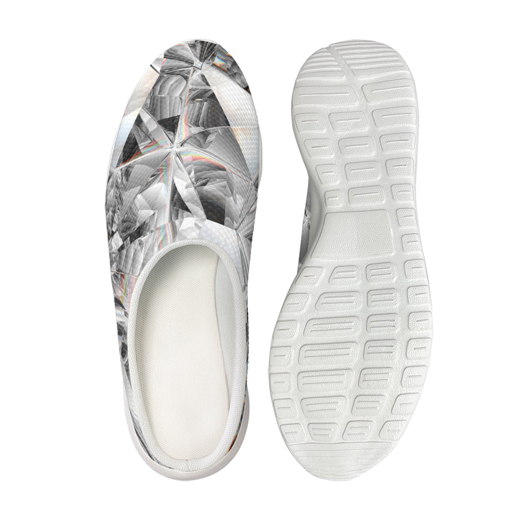 Diamond Artwork Print Mesh Casual Shoes