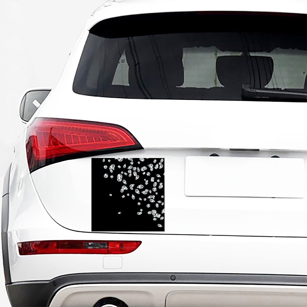 Diamond Gems Print Car Sticker