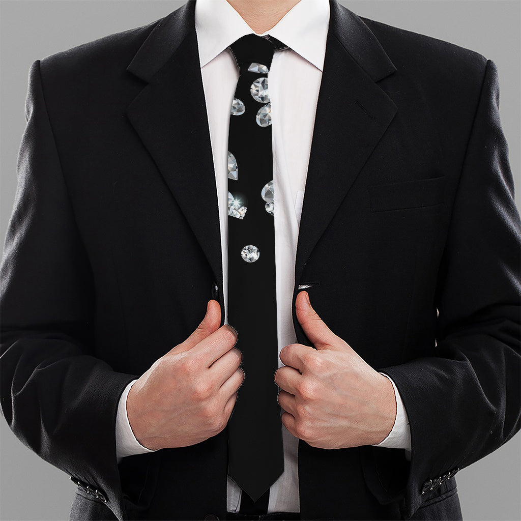 Diamond Gems Print Necktie