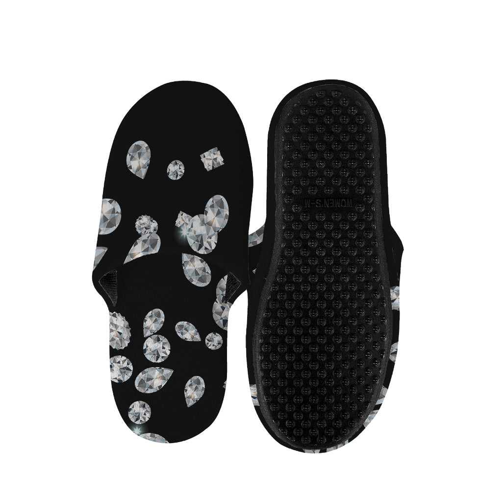 Diamond Gems Print Slippers