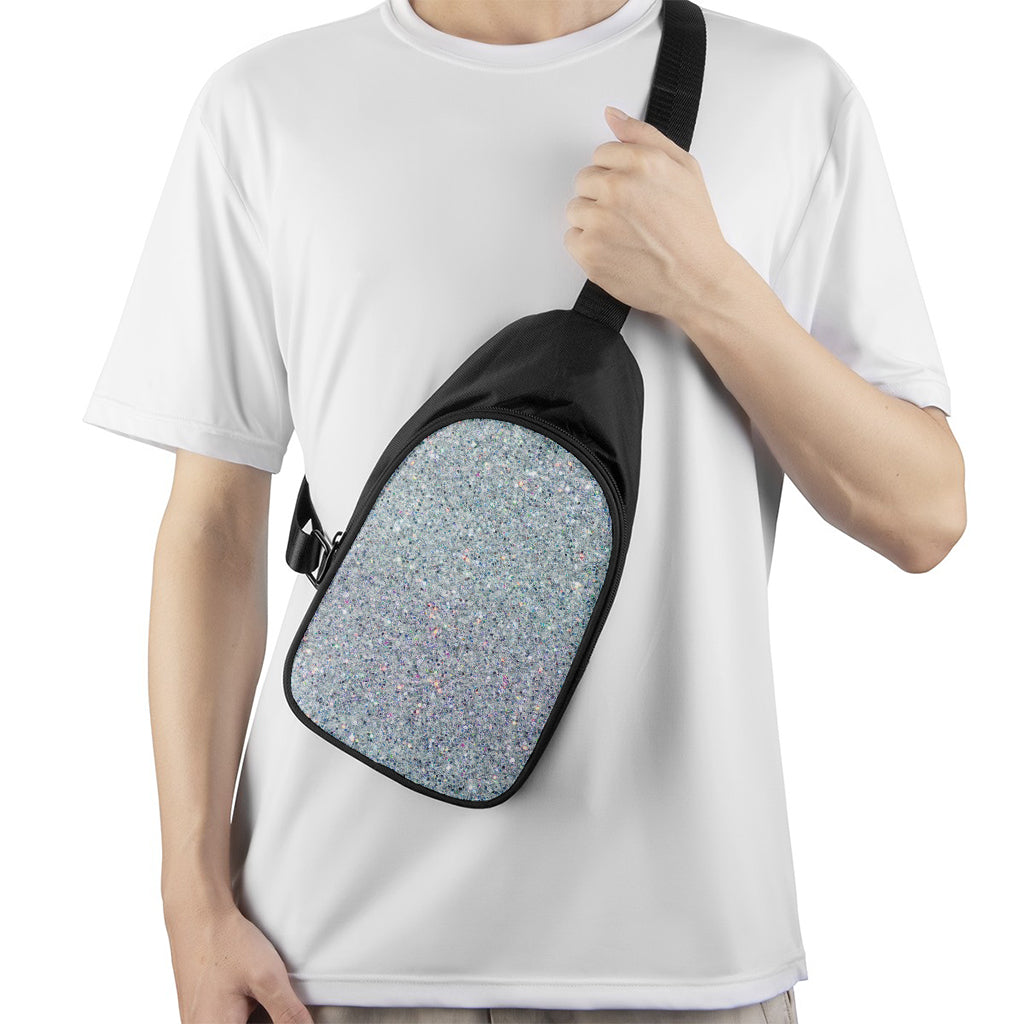 Diamond (NOT Real) Glitter Print Chest Bag