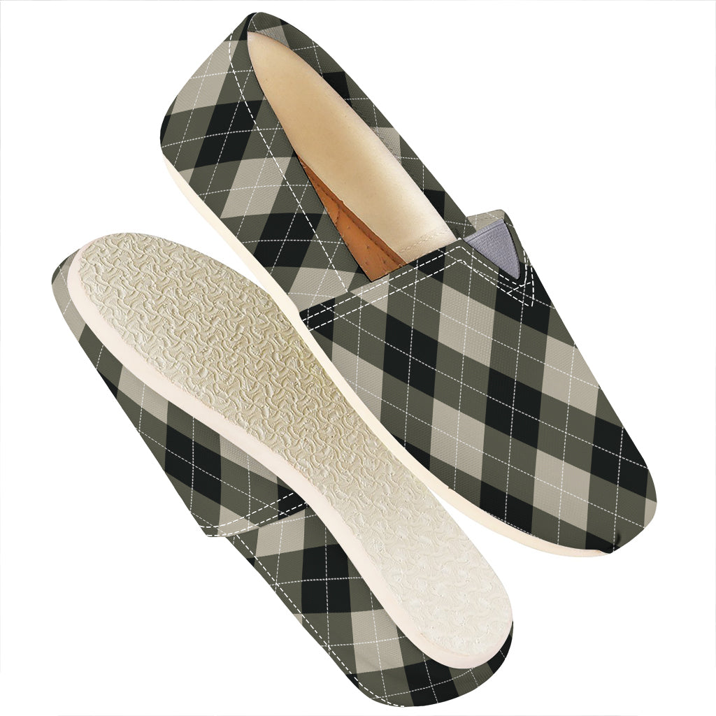 Diamond Shapes Argyle Pattern Print Casual Shoes
