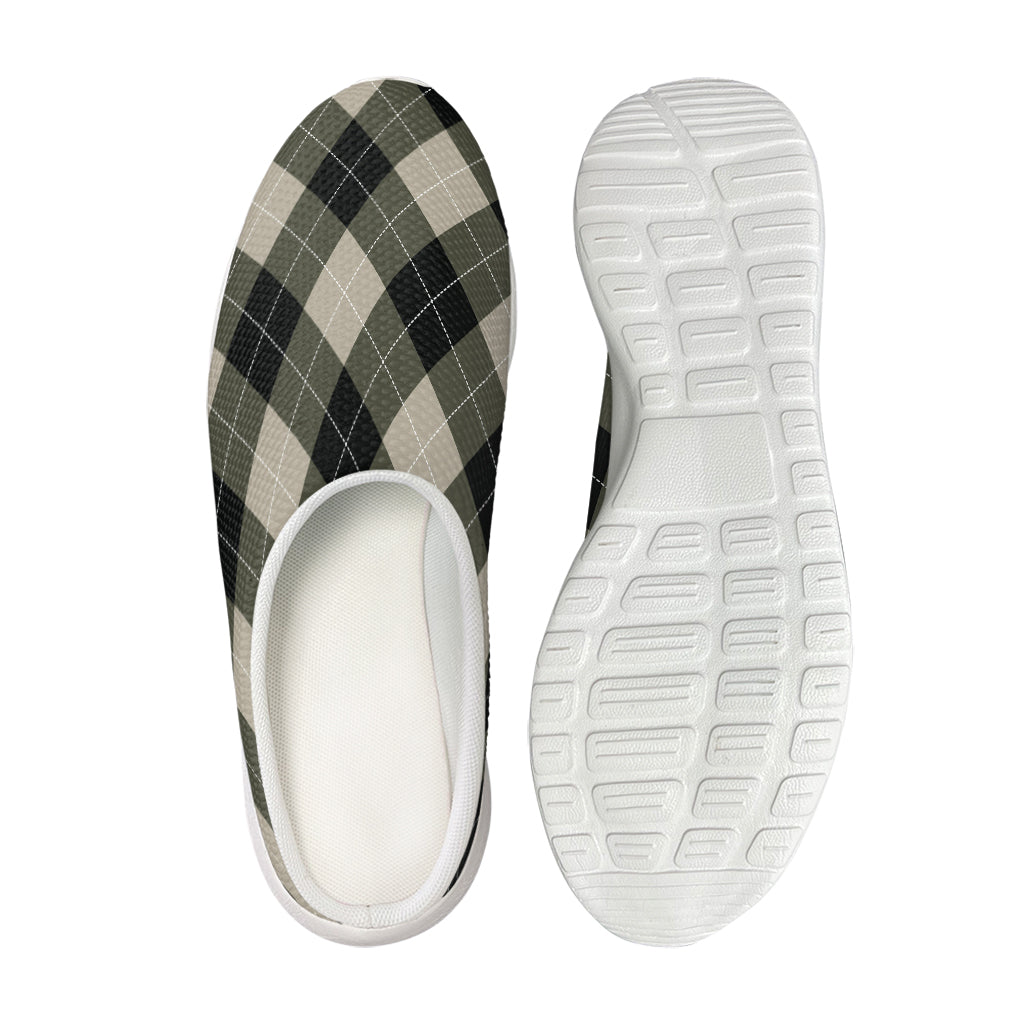 Diamond Shapes Argyle Pattern Print Mesh Casual Shoes