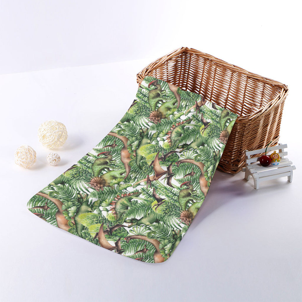 Dinosaur And Prehistoric Plants Print Towel