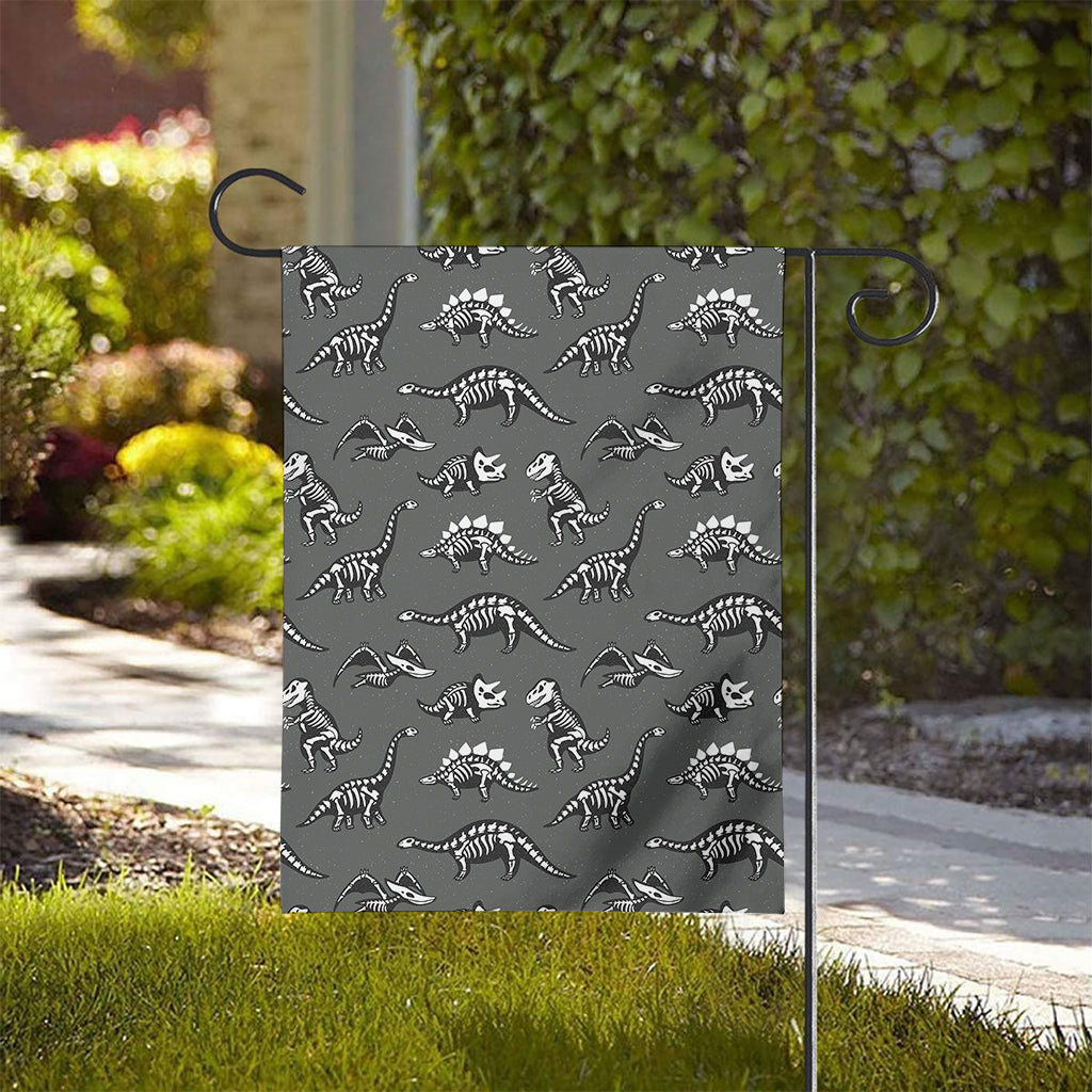 Dinosaur Fossil Pattern Print House Flag