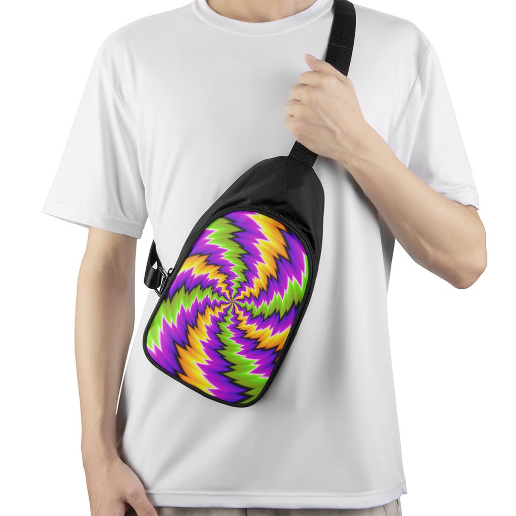 Dizzy Vortex Moving Optical Illusion Chest Bag