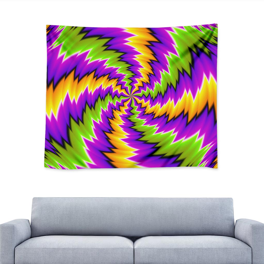 Dizzy Vortex Moving Optical Illusion Tapestry