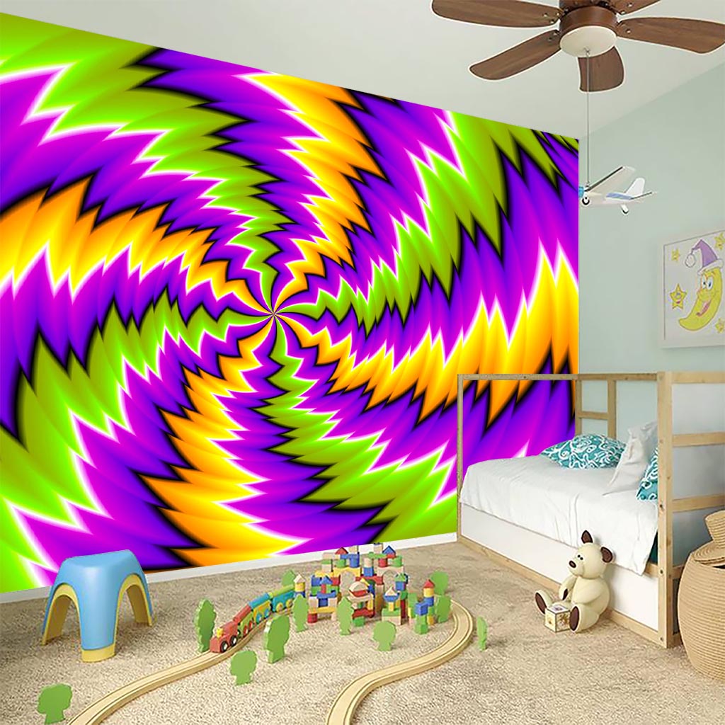 Dizzy Vortex Moving Optical Illusion Wall Sticker