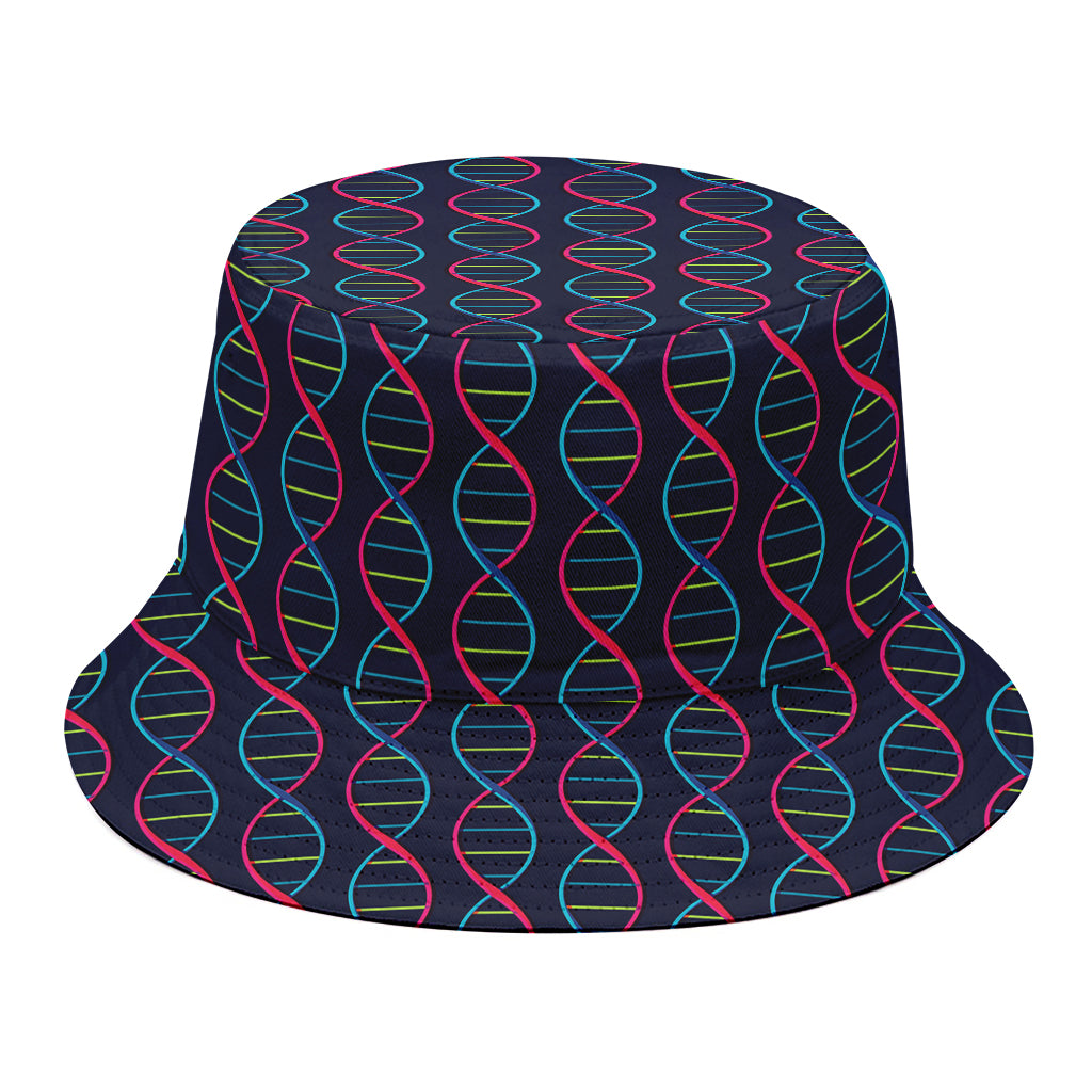 DNA Helix Pattern Print Bucket Hat