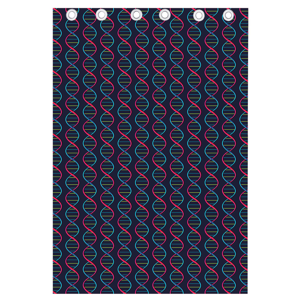 DNA Helix Pattern Print Curtain