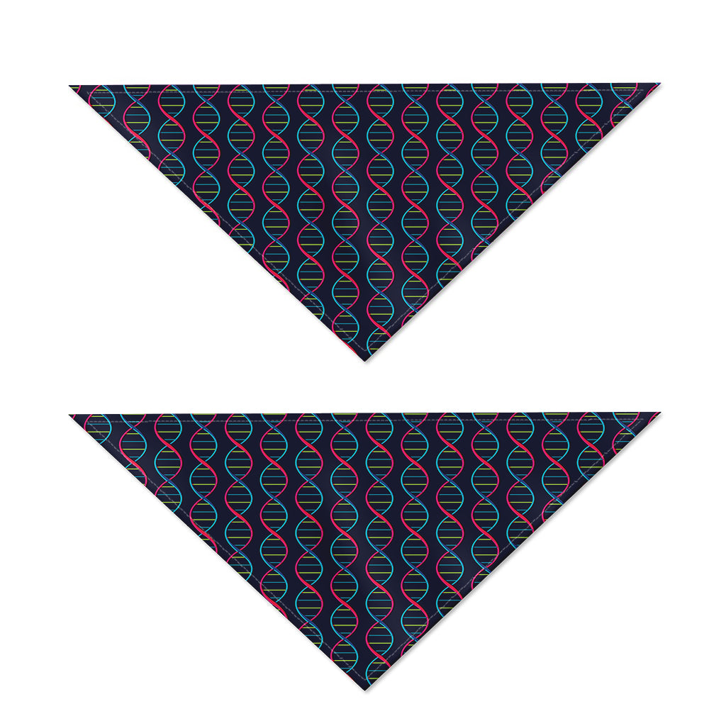 DNA Helix Pattern Print Dog Bandana