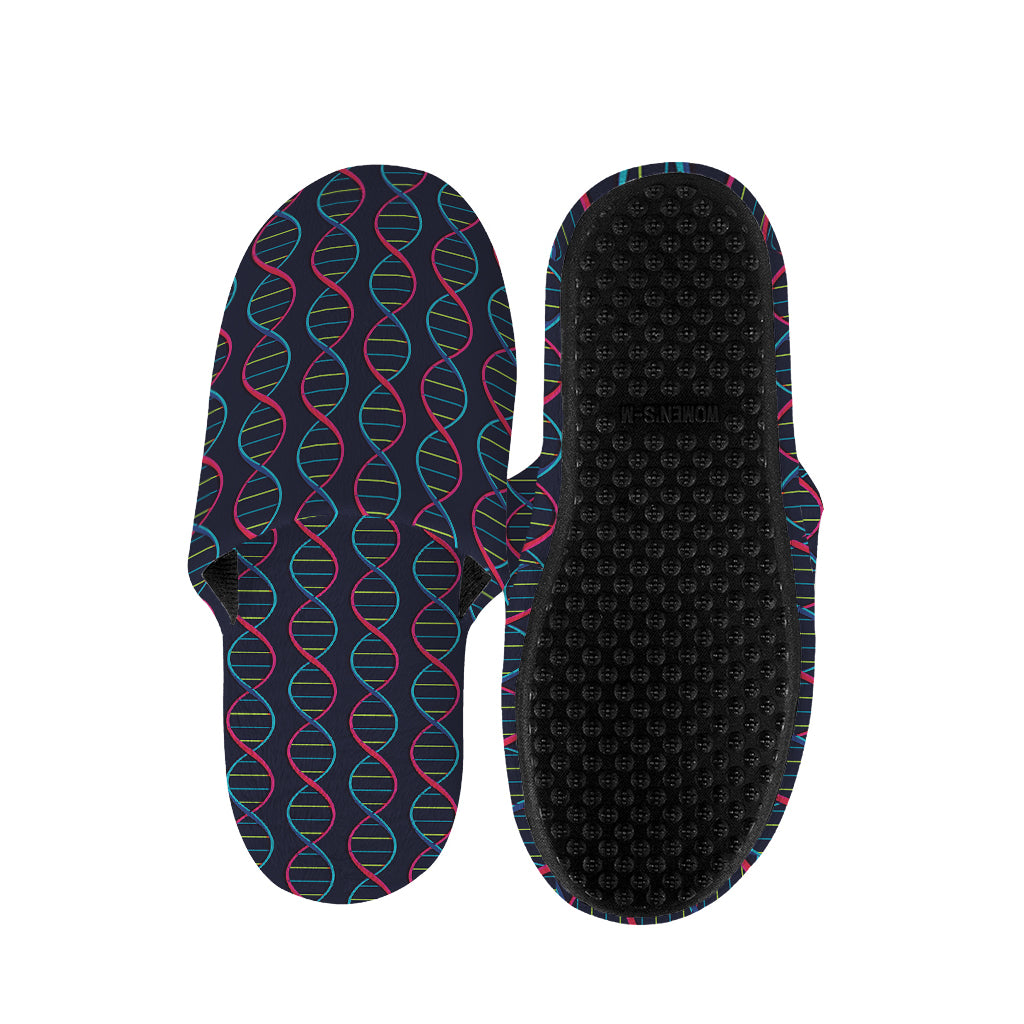 DNA Helix Pattern Print Slippers